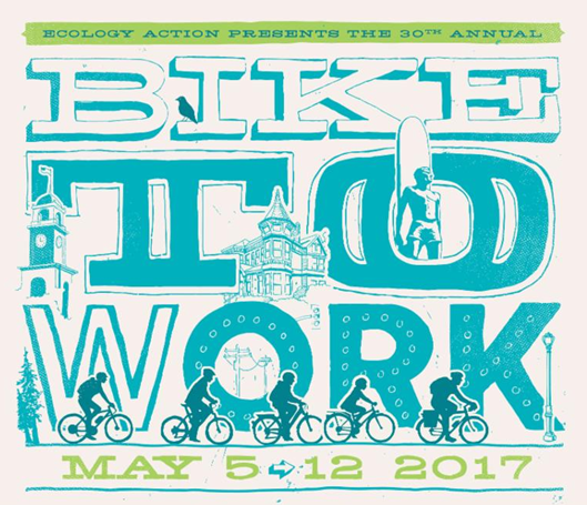 Bike To Work Santa Cruz For 30 years, Ecology Action has been organizing the Bike To Work program in Santa Cruz County. The program happens every May and October and now represents the largest sustainable transportation event in the region and serves a combined total of over 13,000 residents every year.